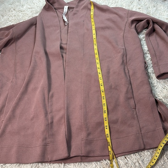 Lululemon Ribbed Softstreme Belted Wrap Twilight Rose - Picture 4 of 6